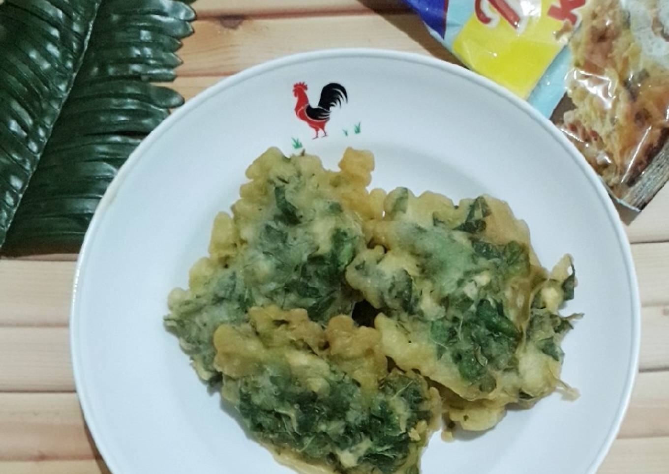 Bakwan bayam tepung tempe kobe