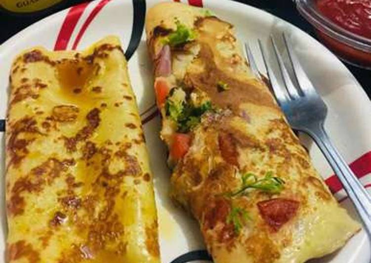 Steps to Make Perfect Dim Gola Rooti - plain and masala(Bengali pancake)