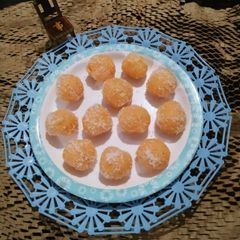 A picture of Condensed Milk Ladoo.