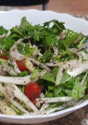 صورة لوصفة سلطة جرجير