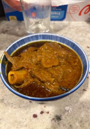 A picture of Bengali Style Mutton Curry.