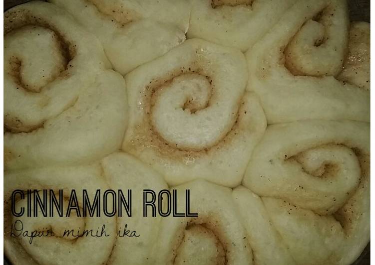Resep Cinnamon roll 1 telur yummy 😋 with baking pan, Super