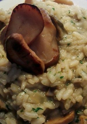 A picture of Porcini Mushroom Risotto.