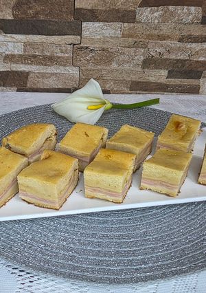 Una foto de Torta de fiambre con harina garbanzo