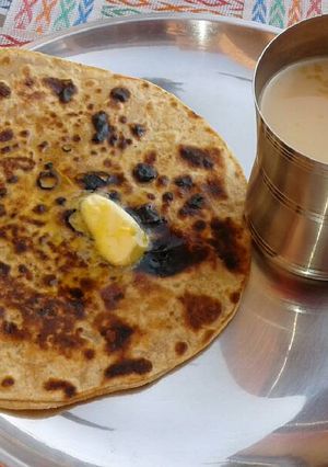 A picture of Aloo Stuffed Paratha.