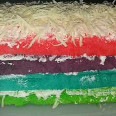 รูปของ Rainbow cake ny liem yummy
