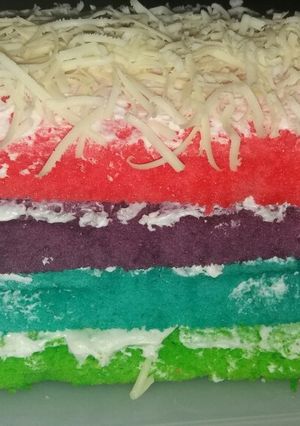 Foto resep Rainbow cake ny liem yummy