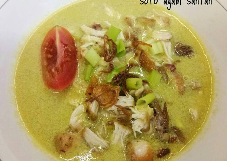 Bagaimana Menyiapkan Soto ayam santan, Bikin Ngiler