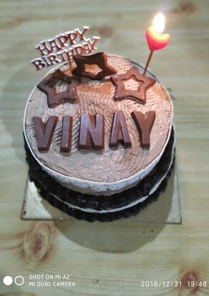 A picture of Eggless Chocolate Mousse cake.