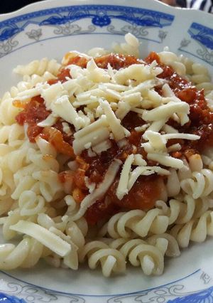 Foto resep Macroni Spiral with meat sauce