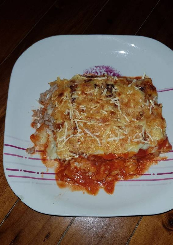 Una foto de Canelones de carne con foie y setas