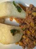 Yam and egg sauce