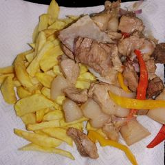 A picture of Dry fried Pork.