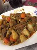 Jabalí estofado con salsa
