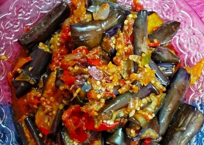 Cara Membuat Sambel terong ungu pedas Yang Mudah