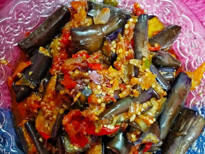 Cara Membuat Sambel terong ungu pedas Yang Mudah