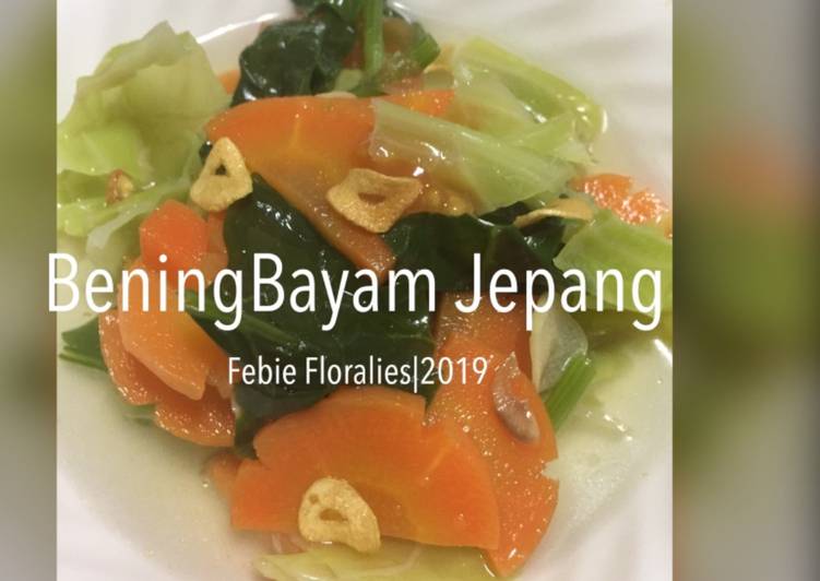 Resep 14.Bening Bayam Jepang, Lezat