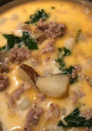 A picture of Zuppa Toscana Soup instant pot.