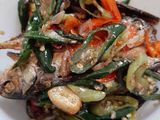Ikan asin cabe ijo