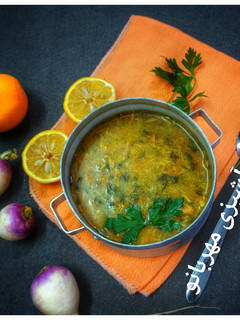 عکسی از دستور سوپ شلغم