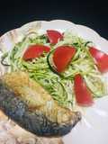 Espaguetis de Calabacín con filetes de Pescado!