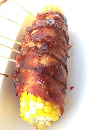 A picture of Bacon Wrapped Sweet Corn.