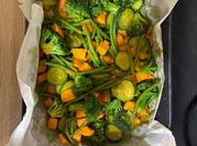 Une photo de courgette patate douce