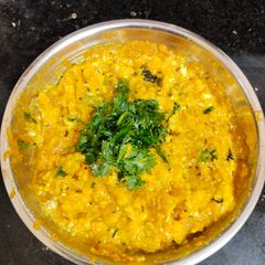 A picture of Lal bhoplacha bharit.