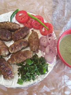 A picture of Mutton seekh kabab.