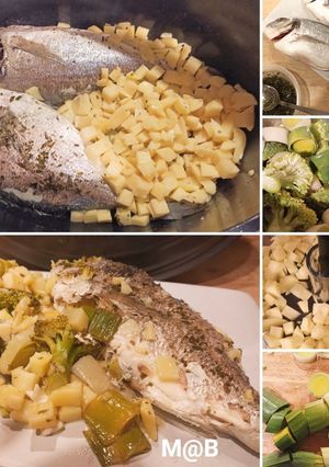 Une photo de Daurades royales et ses légumes en cocotte au Cook Expert