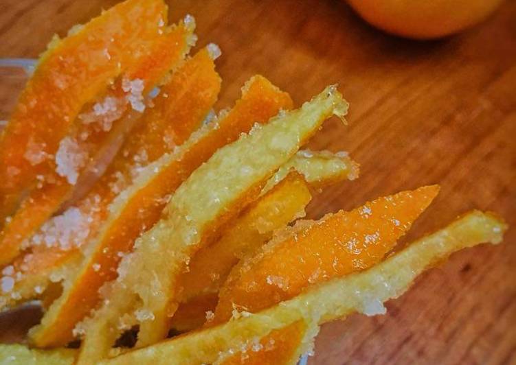 Step-by-Step Guide to Prepare Any-night-of-the-week Homemade Orange Candied Peels