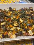 Aubergines, carottes et tomate au four