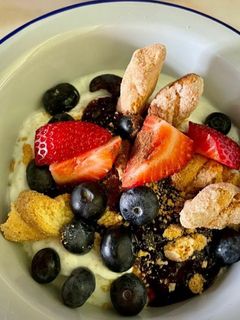 Foto de Iogurte com Frutos Vermelhos