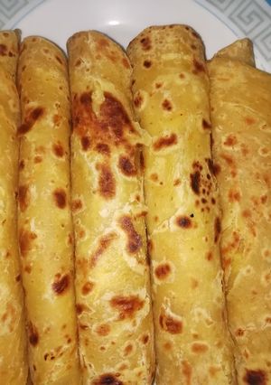 A picture of Carrot chapati#my favorite Easter dish#4 week challenge.
