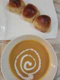 Butternut soup/ Whole meal Bread rolls#cooked withcookpad