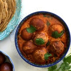 GULAB JAMUN KI SABZI/CURRY (No-onion, No Garlic) A picture of GULAB JAMUN KI SABZI/CURRY (No-onion, No Garlic).
