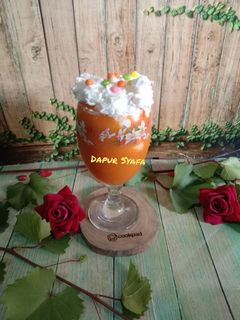 Foto resep Fruit Juice with whip cream