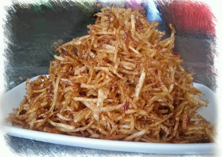 Resep: Kentang Serut Pedaaas Maniiis yang Gurih