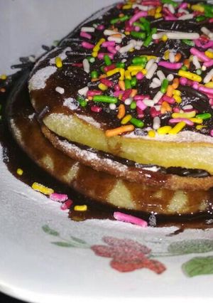 Foto resep Pancake coklat alakadarnya