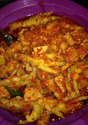 Foto resep Balado tempe ceker setan
