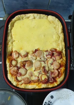 Foto resep Pizza Meat Lovers Teflon Simple Enak