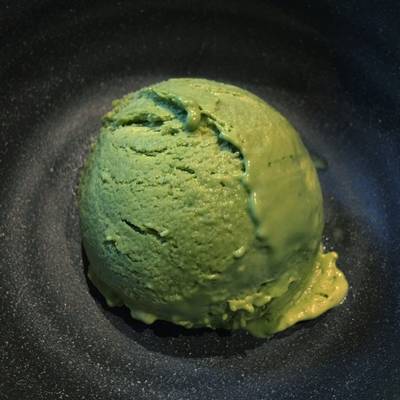 matcha ice cream without machine