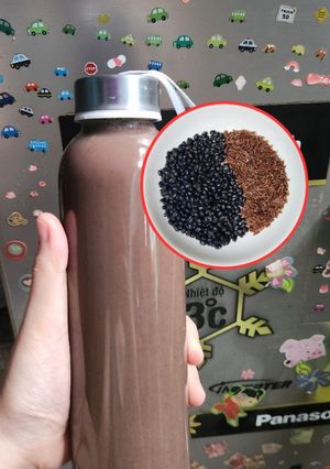Hình của món Sữa gạo lứt - đậu đen ☕☕🌾🌾🌾.