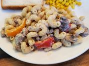 A picture of creamy sausage alfredo