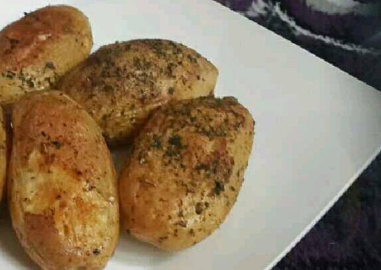 Steps to Prepare Homemade Baked Potatoes