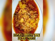 Gambar semur daging sapi pedas manis
