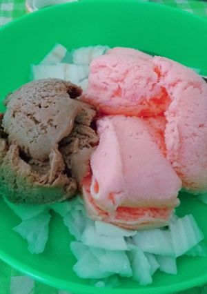 Foto resep Es krim coklat kelapa muda (Dancow)