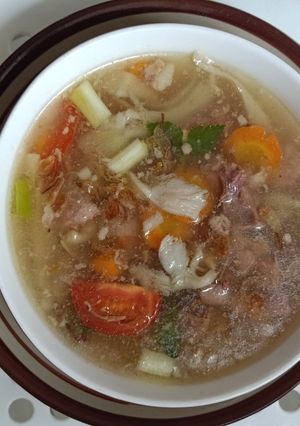 Foto resep Sup B2 jamur tiram (non halal)