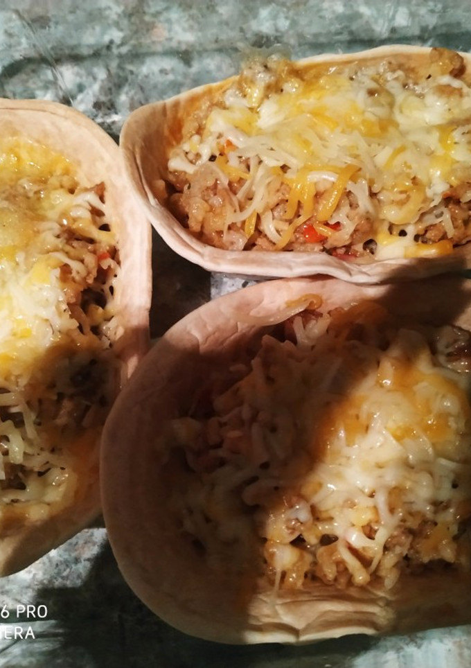 Una foto de Barquitas rellenas de carne picada con arroz
