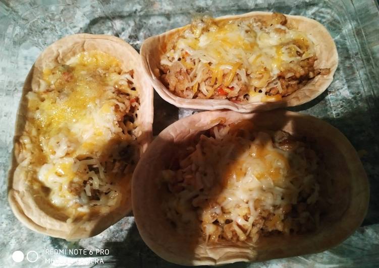 Barquitas rellenas de carne picada con arroz